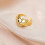 Ορειχάλκινο δαχτυλίδι καρδιά