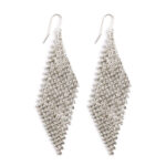 Κρεμαστά σκουλαρίκια ρόμβοι ζιργκόν