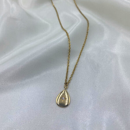 Μενταγιόν δάκρυ με ζιργκόν