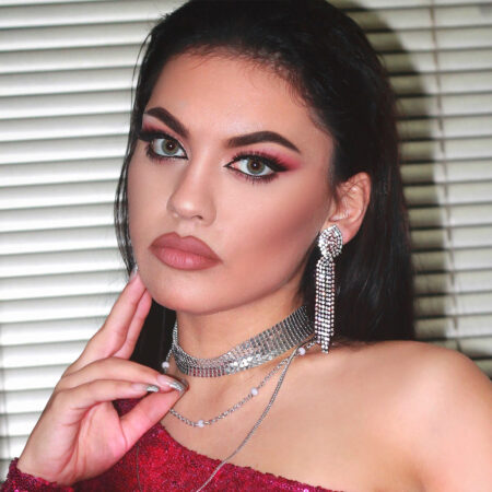 Μακριά σκουλαρίκια με ζιργκόν