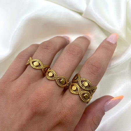 Ατσάλινο δαχτυλίδι μάτι