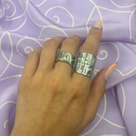 Ατσάλινο δαχτυλίδι σφυρήλατο