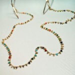 Αλυσίδα γυαλιών χρωματιστό ροζάριο