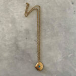 Ατσάλινο κολιέ με μοτίφ αχινό