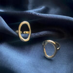 Ατσάλινο οβάλ δαχτυλίδι